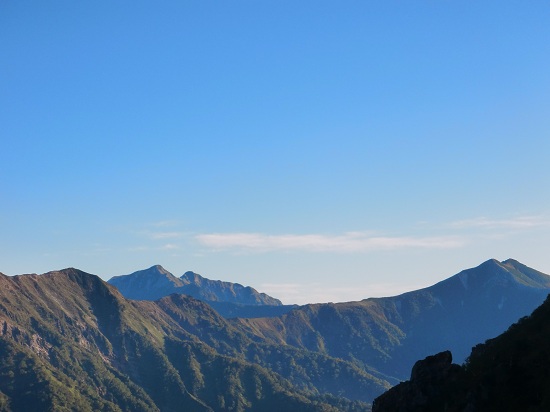 爺が岳と鹿島槍ヶ岳