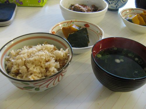 鯛飯とかぼちゃ