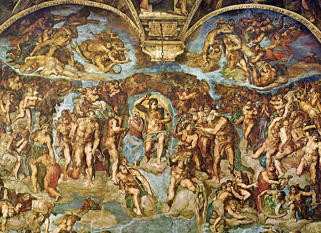 Michelangelo最後の審判（上部）(1536-1541)