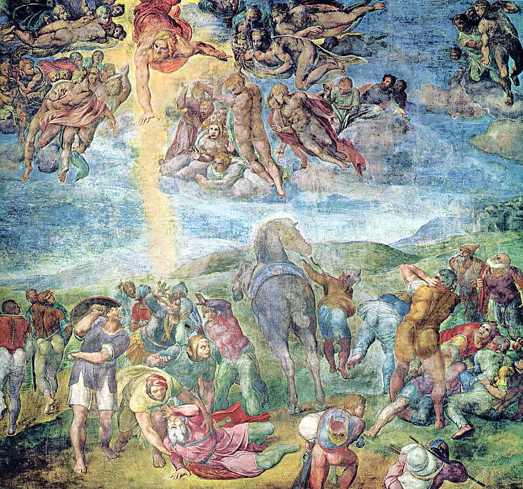 Michelangelo聖ﾊﾟｵﾛの回心(1542-1534)
