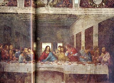 Leonardo最後の晩餐（部分）