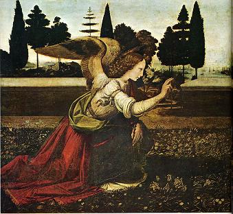 Leonardo受胎告知Left(1472頃)