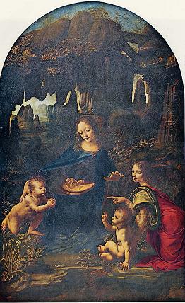Leonardo岩窟のマドンナ(1483頃)