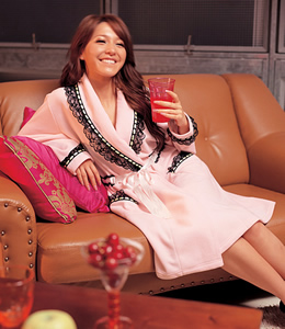 バスローブ（ピンク）