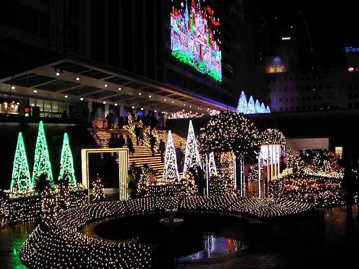 名古屋駅前　クリスマスイルミネーション１