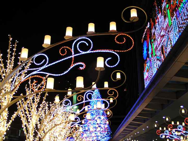 名古屋駅前　クリスマスイルミネーション８