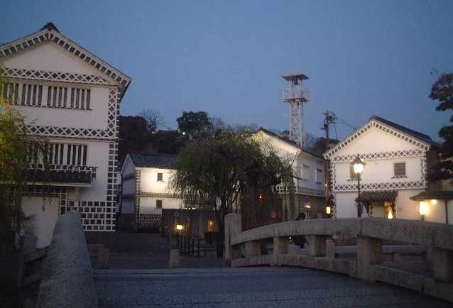 倉敷の美観地区２ゆうぐれ