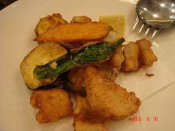 アナゴと野菜のフリット