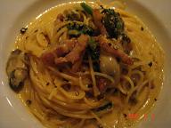 かきとベーコンのカルボナーラ