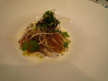 あわびとカリフワーのスープ