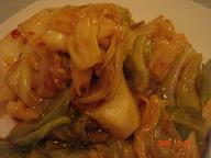 春キャベツ炒め