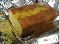 和三盆ケーキ　切ったところ