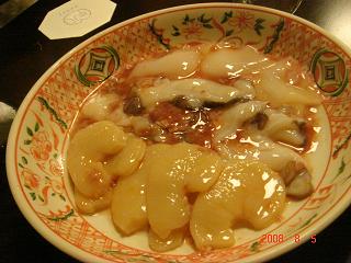 ほたて、いか、たこの酒陶焼き