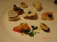 魚介類の前菜