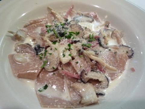 栗粉のクリームパスタ