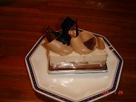 マロンとチョコのケーキ