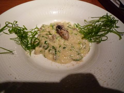 牡蠣と九条ねぎのリゾット