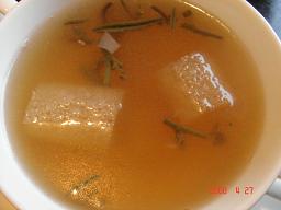 きぬがわだけとじゅんさいのスープ