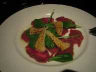 牛肉と焼きチーズ