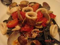 いかすみのパスタ魚介ソース