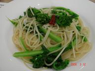 菜の花のペペロンチーノ