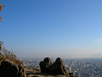 10月20日朝8時円山山頂