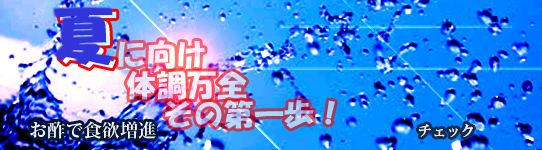 お酢で食欲増進・美容にも最適