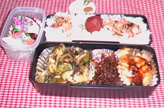 昨日のお父さん頑張って弁当(*^^)v