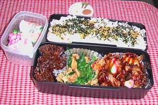 今日のお父さん頑張って弁当(*^^)v