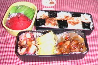 お父さん頑張って弁当(^^♪