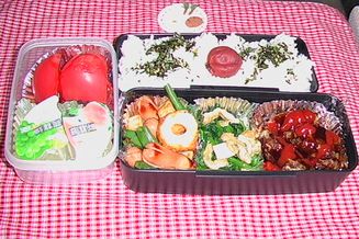 お父さん頑張って弁当(^^♪