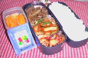 タコから揚げとステーキふう