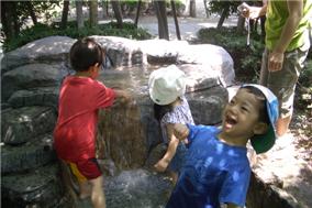 水遊びでわはっは～