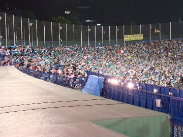 外野ヤクルト側