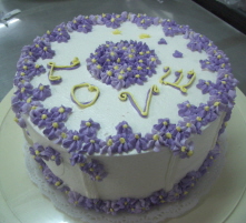 lilac cake