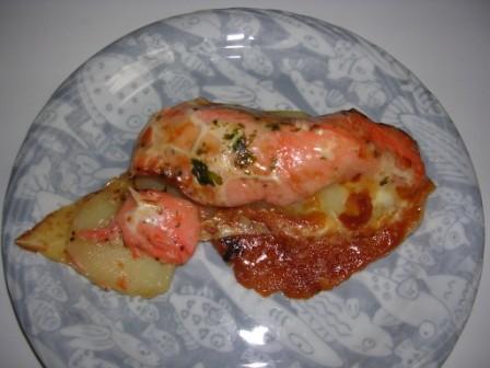 鮭とポテトのマヨネーズ焼き