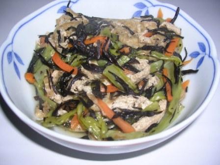 小松菜とひじきの煮物