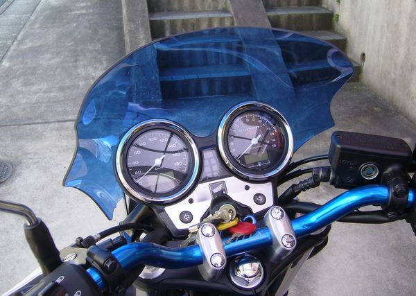 バイザー後ろから