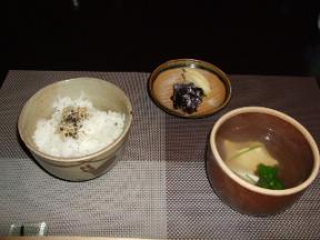 炭平　御飯　吸い物