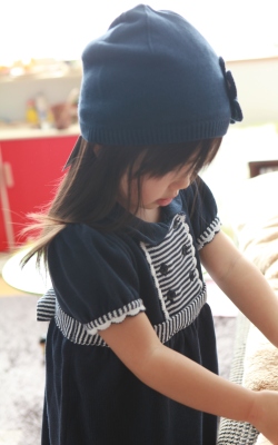 Crochet Trim Sweater Dress