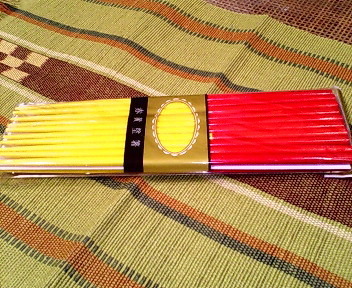 赤黄塗箸