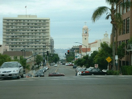 海の向こうに見えるのはメキシコ