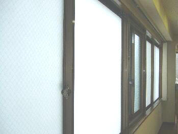 フィルム貼りの完了