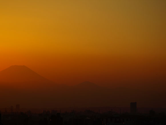 夕焼け富士０８１１２３１