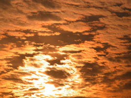 朝焼けの鱗雲２