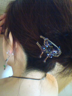 蝶の髪飾り