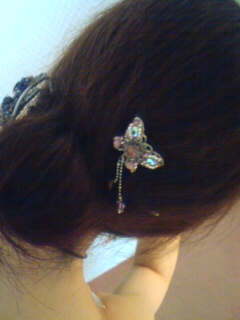 蝶の髪飾り２