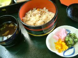ご飯　止め椀　香の物