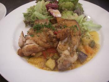 若鶏のクスクス添え