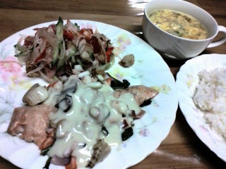 秋鮭のムニエル・ホワイトソース